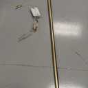 Heavy Duty Curtain Rods,1 1/4" Large Diameter Premium Nonadjustable Curtain Rod,54in/4.5ft Custom Window Treatment Rods with Durable Aluminum Brackets and End Caps,Gold Finish