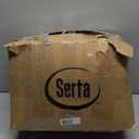 Serta Goose Feather Down Fiber Cotton Comforter Queen Size - 100% Cotton Duvet Insert - Hotel Luxury Hypoallergenic Bedding Comforter All Season Medium Warmth 90 x 90 Inch White