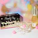 Talking Tables Prosecco Pong Drinking Party Game Includes Balls | Games for Bachelorette Party, Girls Night, Birthday, Bridal Shower, NYE, Christmas, 12 Glasses