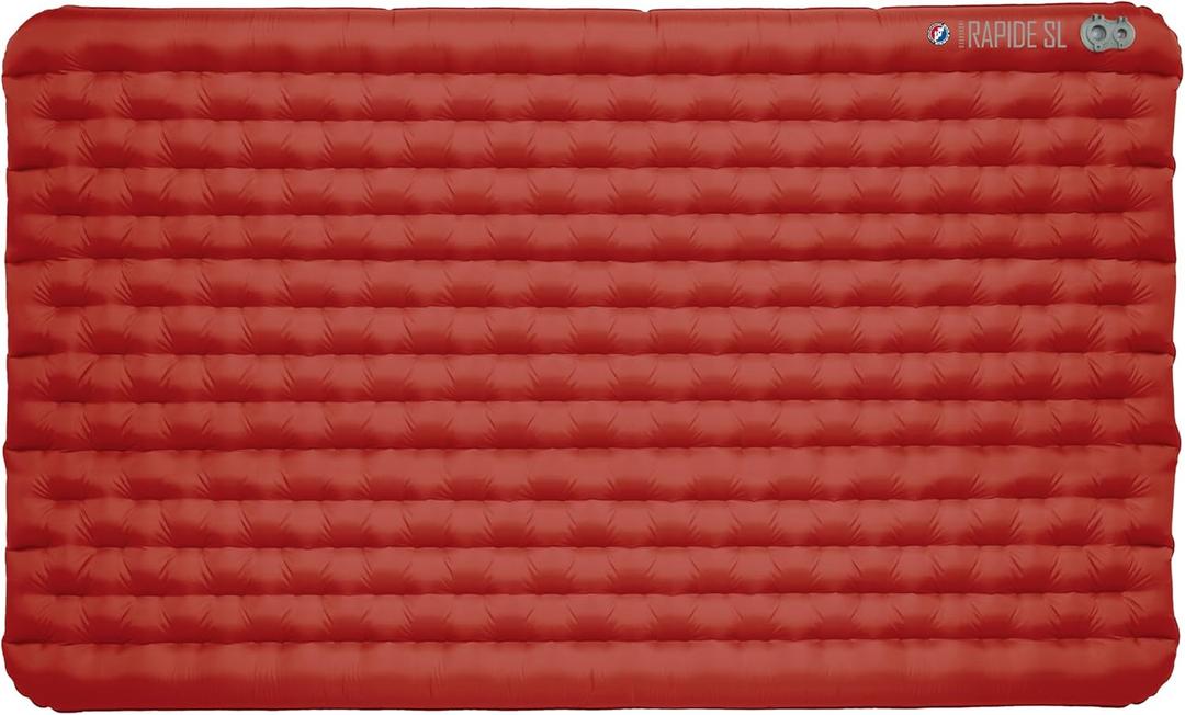 Big Agnes Rapide SL - Insulated Sleeping Pad, Ultralight, All Season Compact Backpacking and Hiking, Pumphouse Sack Included, Orange, 40X72 Double Wide