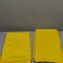 Ascoza 2pack 120 Inch Yellow Round Tablecloth in Washable Polyester Fabric for Wedding/Banquet/Restaurant/Parties…