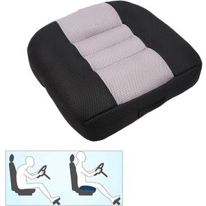 Srutirbo Car Booster Seat Cushion Heightening Height Boost Mat, Breathable Mesh Portable Car Seat Pad Angle Lift Seat for Car, Office,Home (Black)