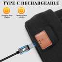 RANCOVY LED Beanie with Light, Unisex USB Rechargeable Headlamp Beanie Flashlight Beanie Hat for Men Women (Pink)