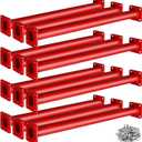 18 Inches Monkey Bars for Backyard, 12 PCS Heavy Duty Metal Bars for Kids, Steel Playset Rods With Mounting Plates and Powder Coating for Indoor Outdoor Playground