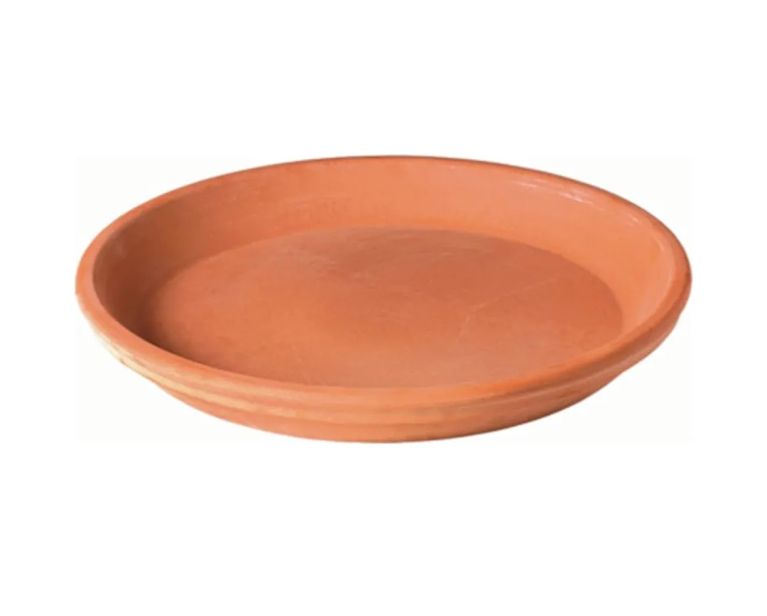 Deroma Terra Cotta 3" Clay Saucer