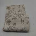 Jjinchan Linen Floral Curtains for Living Room 96 Inch Length Taupe Printed Flower French Country Curtain Farmhouse Cottage Core Toile Curtains Back Tab Light Filtering Window Drapes Set 2 Panels, Flower Taupe on White