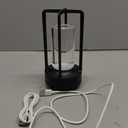 cordless led table lamp,klarako crystal lantern,outdoor table light,auge light Portable Metal Table Lamp for Indoor/Outdoor, 3 Colour4000mA Dimming Battery Powered Small Desk Lamp Bar/Camping-Black