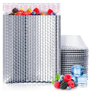 10 Pack Cool Shield Bubble Mailers 11x15. Thermal Padded envelopes 11 x 15. Large Cushion Food mailers. Peel and Seal. Thermal Shipping Bags for mailing, Packing. Packaging in Bulk, Wholesale Price.