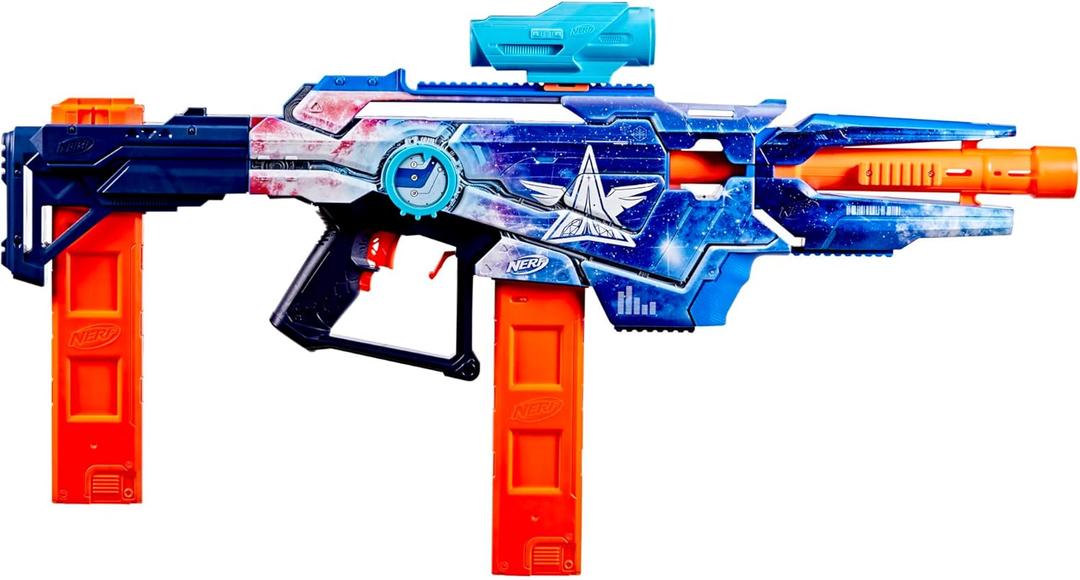 Nerf Loadout Galactic Commander Motorized Blaster, 3 Firing Modes, 3 Attachment Accessories, 48 Nerf N1 Darts, Kids Toys & Gifts, Ages 8+