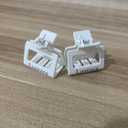 10 x 8pcs Bridesmaid Proposal Gifts 4.1 Inch Square Set of 8 Bachelorette Hair Claw Clips ideas Bridal Shower Gift for Wedding Party Favors (6pcs Small Dusty Blue)