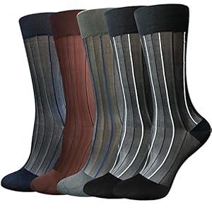 10 Pack Men Silk Socks Sheer Men Dress Socks Ultra Thin Nylon Sox Summer Cool Crew Socks