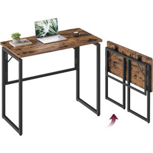 VASAGLE Folding Desk, Small Computer Desk, Foldable Table 31.5 Inch