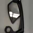 BriskMore Handlebar Bike Mirror, Scratch Resistant Glass Lens, Ajustable and Rotatable Safe Rearview Bicycle Mirror