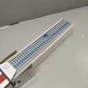 Neodrain 36-Inch Linear Shower Drain with Removable Quadrato Pattern Grate Cover, Polished 304 Stainless Steel Shower Linear Drain, Chrome Bathroom Floor Drainage &Leveling Feet, Hair Strainer, CUPC