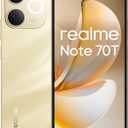 realme Note 70T 4G Smartphone 4+128GB, 6.75 inch Screen, Gold, 90Hz Display, 6000mAh Battery, 32MP Camera, Powerful Octa-core Processor, ArmorShell Protection, IP54