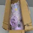 BELEEV A9 Kids Scooter with LED Light-Up Wheels & Deck, 3 Wheel Folding Scooter for Toddlers Girls Boys Ages 3-12, Adjustable Handlebar, Lean to Steer, Extra-Wide Wheels, Kick Scooter for Children (Purple)
