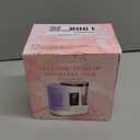 Electric Makeup Brush Cleaner Machine with Automatic Cleaning and Drying Functions Portable Makeup Brush Cleaner for All Size of Makeup Brushes Gifts for Makeup Lovers (White pink)