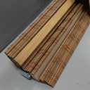 LazBlinds No Tools No Drill Cordless Bamboo Roman Shades, Light Filtering Window Treatment, Roll Up Bamboo Blinds for Windows 26'' W x 48'' H, Ceylon Light Russet