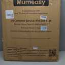 Mumeasy Baby Gate Extra Wide, 29.5-51'' Pressure Mounted Dog Gate with Walk Thru Door, Auto Close Pet Gate for House, Stairs, Doorways,Black
