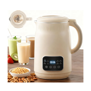50oz Nut Milk Maker Machine(Stainless Steel) Blender, 8-in-1 Automatic Soy Milk Maker for Vegan, Homemade Almond/Coconut/Oat Plant-Based Milk with 18H Delay Start,4H Keep Warm, Self-Clean& Boil Water