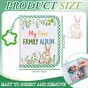 My First Family Album for Baby Holds 17 4x6 Pictures Baby Photo Album Soft Cloth Book for Kids Toddlers Family Memory Gift