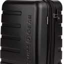 SwissGear 7366 Hardside Expandable Luggage with Spinner Wheels, Black, Carry-On 19-Inch
