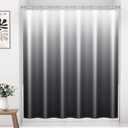 Arotive Shower Curtain for Bathroom, Black and White Ombre Fabric Shower Curtain Sets with 12 Hooks, Waterproof & Machine Washable, 72x72 Inches