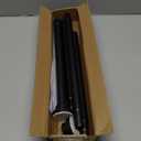 Tension Curtain Rod 17 To 69 Inch Black Tension Rod 1" Diameter Heavy Duty Tension Shower Rod Adjustable Spring Curtain Rod No Drilling Stainless Steel For Windows Bedroom Closet Doorway Door Kitchen