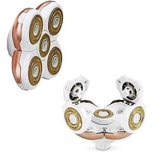 EwaCCen Women's Electric Shaver Replacement Heads : 5 Legs Hair Removal Razor Replacement Heads 4D Floating Heads Replacement Blades for Women