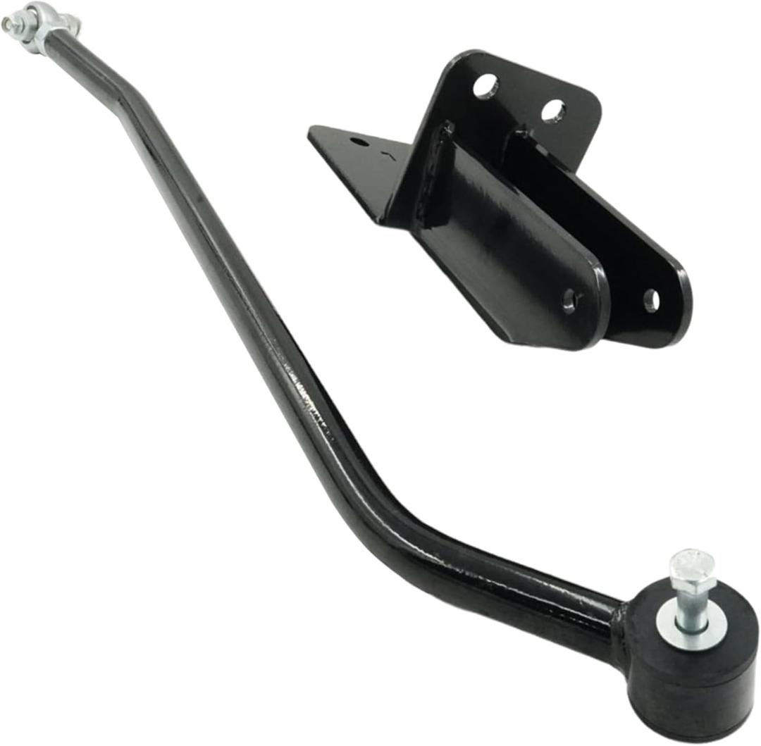 Front Adjustable Track Bar Compatible with Jeep Cherokee XJ 1984-2001 with 4-6.5" Lift, Panhard Bar Rod with Relocation Bracket