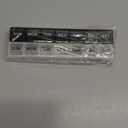 2 Pack Weekly Pill Organizer, Large 7 Day Pill Case, Daily Vitamin Case Medicine Box, AM/PM Pill Containers for Medicine Supplements Fish OilWhite & Black