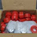 iKer Body Mount Bushing Kit Compatible with Ford F250 F350 2008-2016 Super Duty 2WD 4WD, Polyurethane Cab & Body Mount Steel Sleeves & Hardware Red