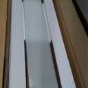 GRISUN 36" Table Top Propane Fire Pit, 50000 BTU Tabletop Gas Fire Pit, Tabletop Firepit for Patio, Outdoor Portable Fireplace, Rectangular Fire Bowl with Glass Wind Guard, Glass Beads & Cover