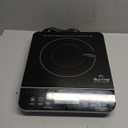 Duxtop Portable Induction Cooktop Burner, Induction Hot Plate with LCD Sensor Touch 1800 Watts, Silver 9600LS/BT-200DZ