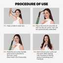 5 in ONE Hair Dryer Brush, Blow Dryer Curling Wand Hair Styling Tools Set, Ionic Hot Air Brush Round Brush Blow Dryer, Left&Right Styler 100-120V