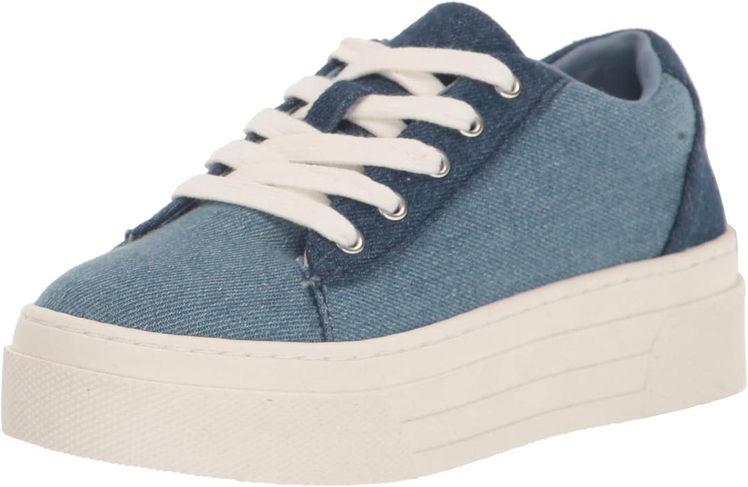 Steve Madden Girl's Studio Sneaker (13 Little Kid, Denim)