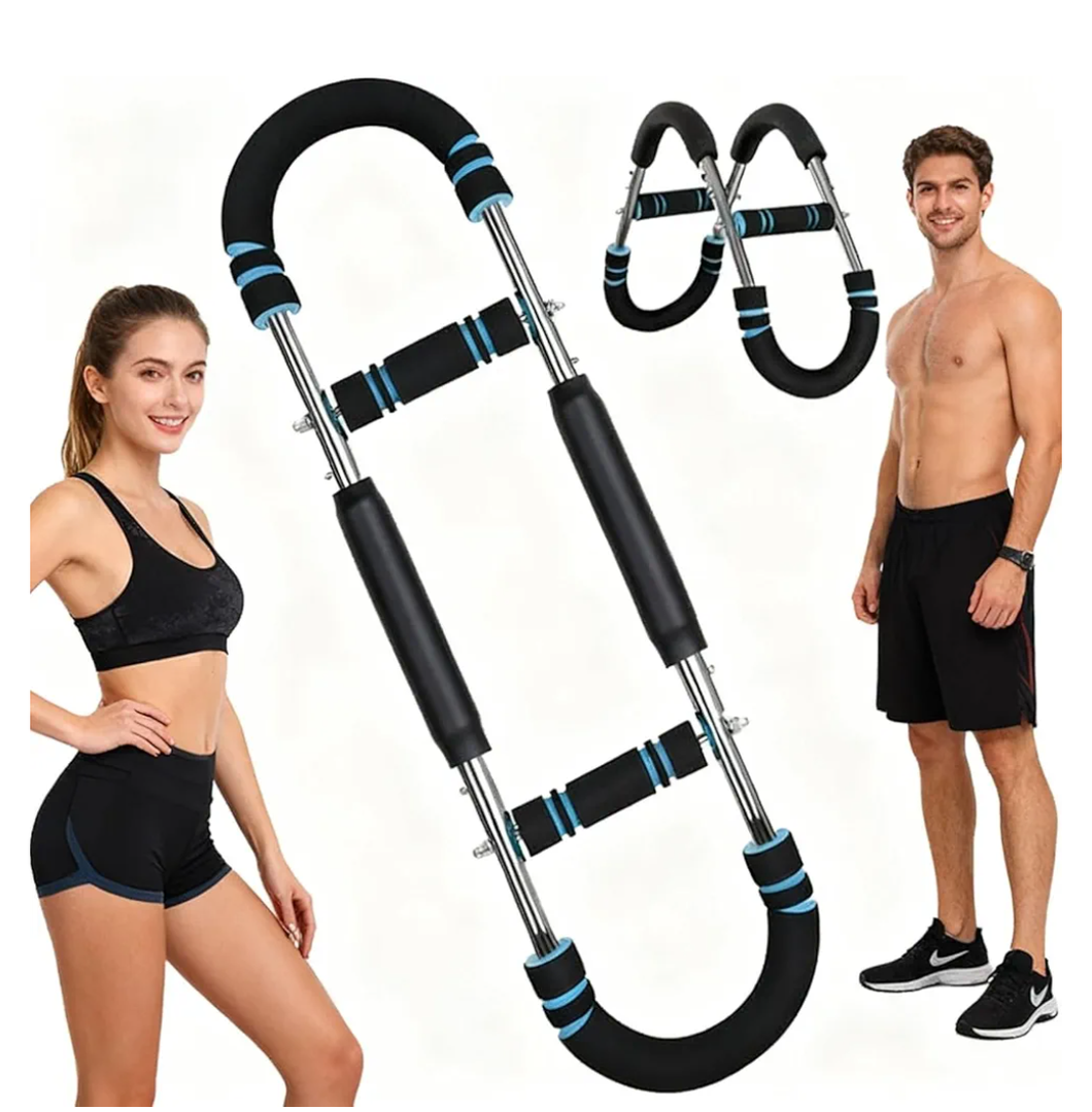 Twister Arm Trainer - Adjustable 60-100lbs Resistance Arm & Chest Workout Equipment for Home Gym Fitness , Arm Strengthener for Men, Power Twister Bar for Biceps, Forearm & Shoulder Training