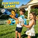 2 Pack Water Guns for Kids, Soaker Squirt Water Gun Toys | Beach Backyard Party Play Game Activities, Outdoor Swimming Water Pool Guns Birthday Gifts Toy for Kid Adults Boys Girls