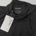 REORIA Women’s Sleeveless Long Sleeve Mock Turtle Neck Bodysuit Soft Slim Fit Stretchy Layer Top Classic Jumpsuit Black L