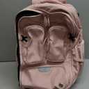 Taygeer Vacuum Backpack, Expandable Vacuum Seal Carry on Backpack with Rain Cover, 17'' laptop Compression Backpacks Travel with Shoe Compartment, TSA Approved Personal Item Compression Back Pack,Pink (Large)