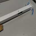5-Step White Metal Handrail for Outdoor Steps