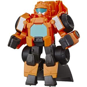 Transformers Playskool Heroes Rescue Bots Academy Wedge The Construction-Bot Converting Toy Robot, 6-Inch Collectible Action Figure for Kids Ages 3 and Up  