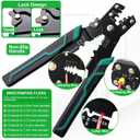 Twidec/820PCS Pin Connector Kit with Crimping Pliers,Car Electrical Wire Terminal 21Type 1/1.5/1.8/2.2/2.3/2.8/3.5mm Auto Electric Connector Terminal Non-Insulated Plug Removal Male Female Crimp Pins