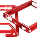 ShareGoo Metal Transmitter Screen Protector Frame Holder & Base Bracket Protective Compatible with Flysky Noble NB4 Transmitter Remote Control (Red)