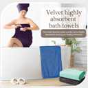 VitalCozy Set of 6 Large Bath Towels for Bathroom 28 x 55 Inches Soft Absorbent Shower Towels Bulk for Daily Use Gym Beach Pool Hotel(Fresh Color)