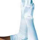 Leg Avenue Women's Extra Long Satin Gloves (Light Blue)