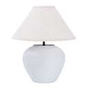 YEPDIN 15.3" White Streak Ceramic Pot Table Lamp,Ceramic Decorative for Home Decor,Bedside Table,Bedroom, Living Room,TL01