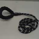 Extra Strong Heavy Duty Light Reflected Dog Leash for Medium and Large Dogs (Black, 5 Feet)