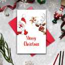 3 x TQDaiker Funny Christmas Card for Kids,Merry Chritmas Card for Boyfriend, Santa Claus Gift