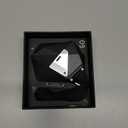 Aulumu A39 Geometric AirPods Pro 3 Case with Lock | Protective Cover with Nylon Buckle | Alloy Armour | Compatible with Apple AirPods Pro 3rd Generation Case (2025) - Transparent Gray (Translucent Grey)